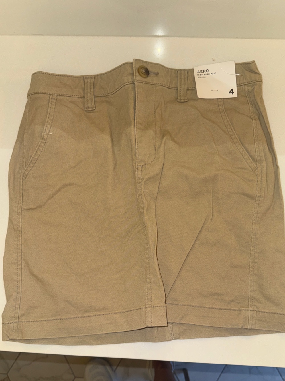Aeropostale khaki mini skirt